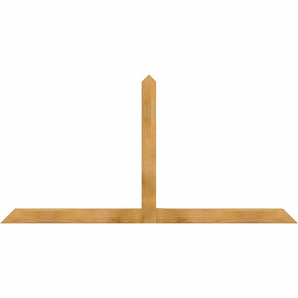 Ekena Millwork Portland Rough Sawn Timber Gable Bracket, Western Red Cedar, 84"W x 42"H x 4"D x 4"F, 12/12 Pitch GBW084X42X0404POR00RWR - main
